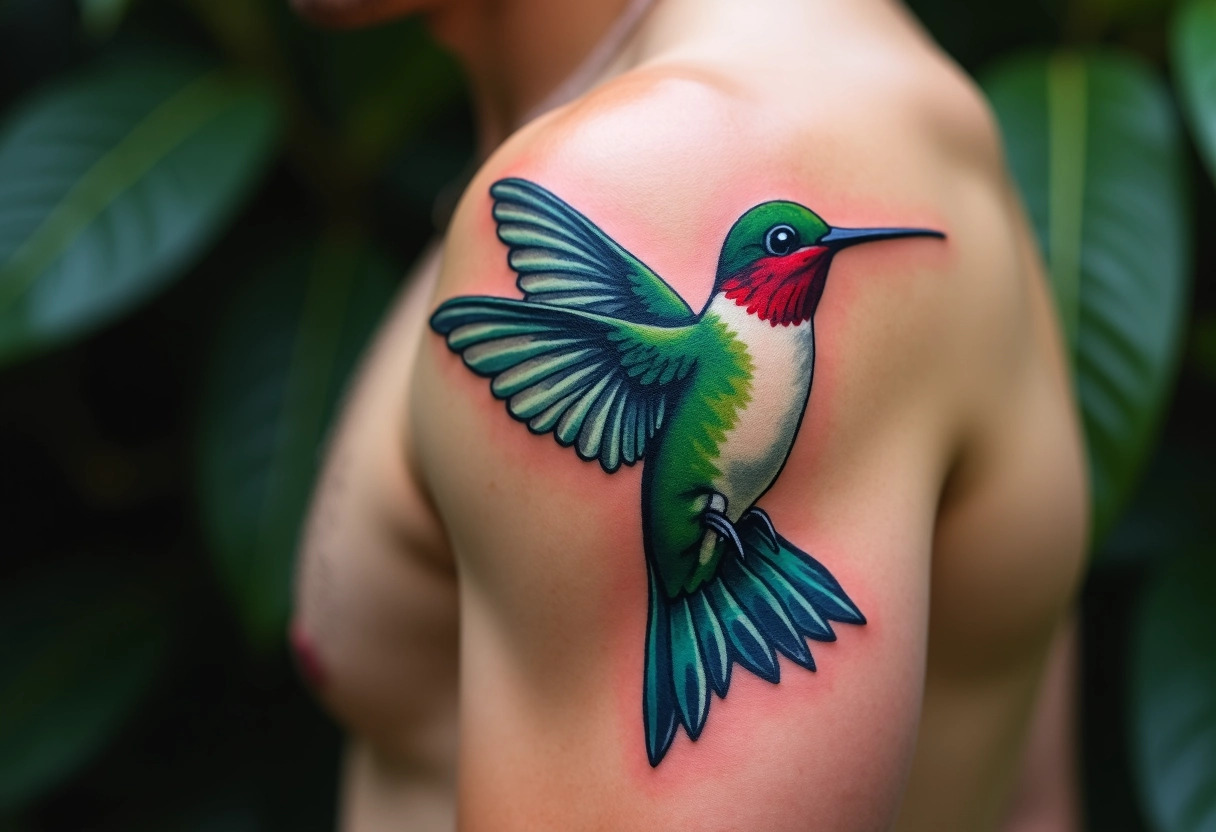 tatouage colibri