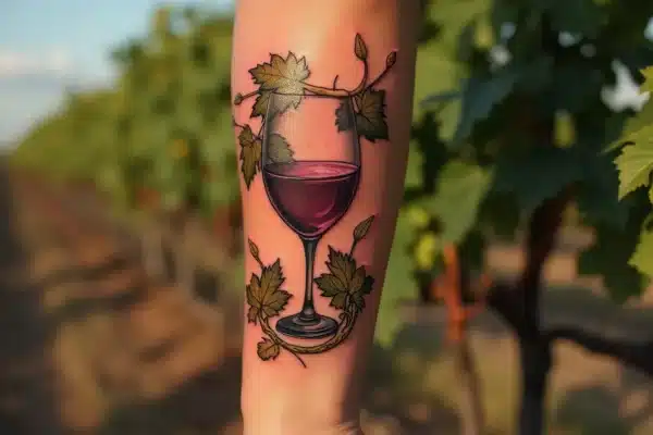 Tatouage verre de vin : une ode à l’œnologie sur la peau